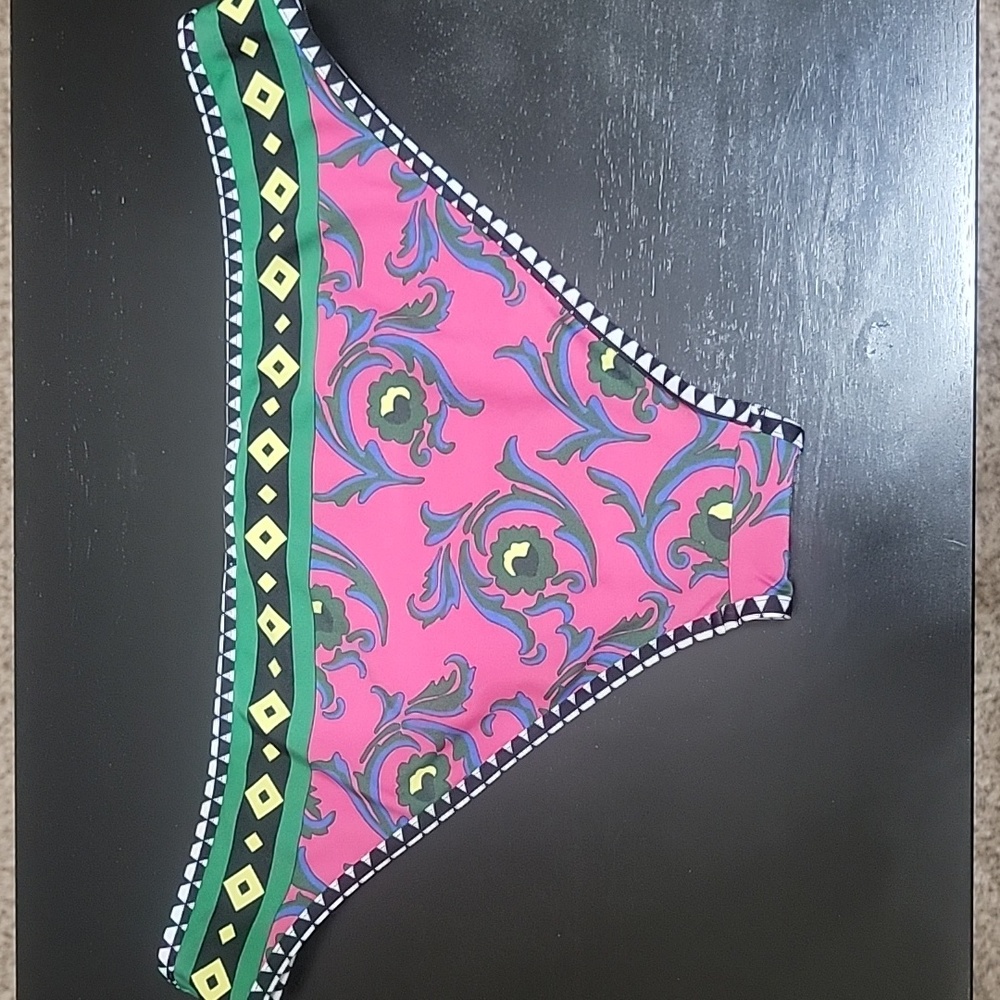 💕NWOT LA Double J Print Bikini Bottoms Medium - Picture 4 of 6